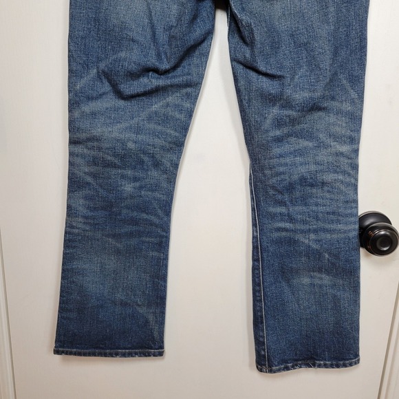 Point Sur Denim J.Crew Distressed High Rise Straight Crop Jeans Size 26 - Picture 9 of 12